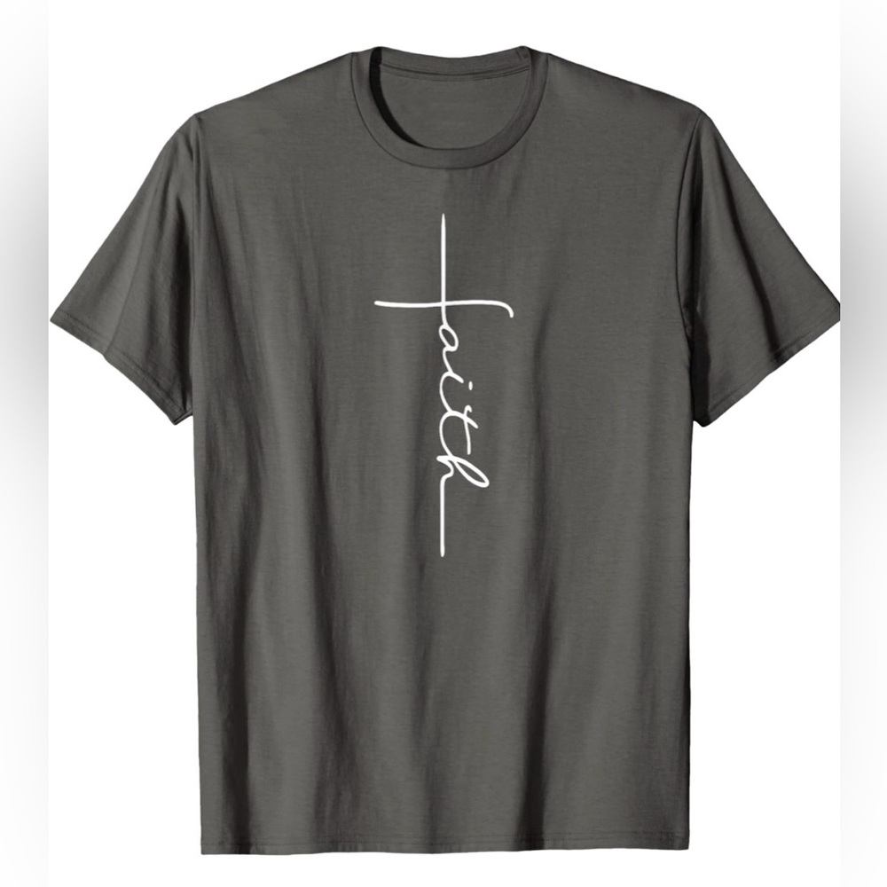 Faith Graphic Woman’s T-Shirt - Gray